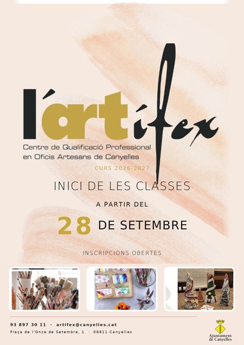 L’Artífex de Canyelles obre un nou curs per apropar l’art i els oficis artesans a tots els públics L’Artífex de Canyelles obre un nou curs per apropar l’art i els oficis artesans a tots els públics