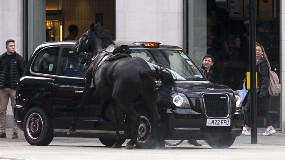 Taxi en las calles de Londres