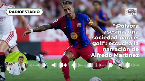 "¡Pólvora asesina, una sociedad para el gol!": la narración de Alfredo Martínez del Sevilla contra el Barça