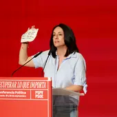 La secretaria de organización del PSOE, Rebeca Torró, en la conferencia política de los socialistas valencianos La secretaria de organización del PSOE, Rebeca Torró, en la conferencia política de los socialistas valencianos