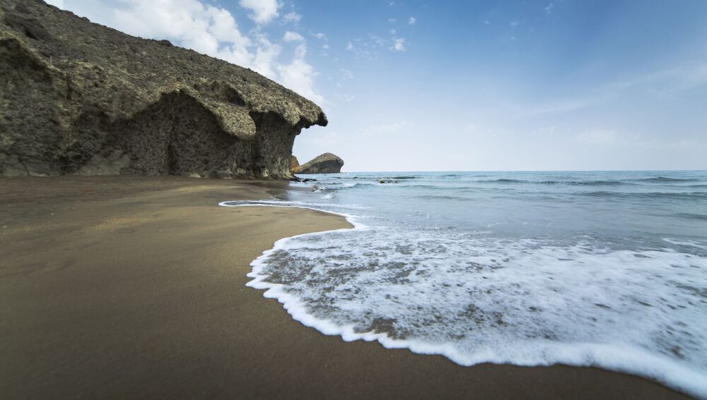 Playa del Monsul, en Almería.