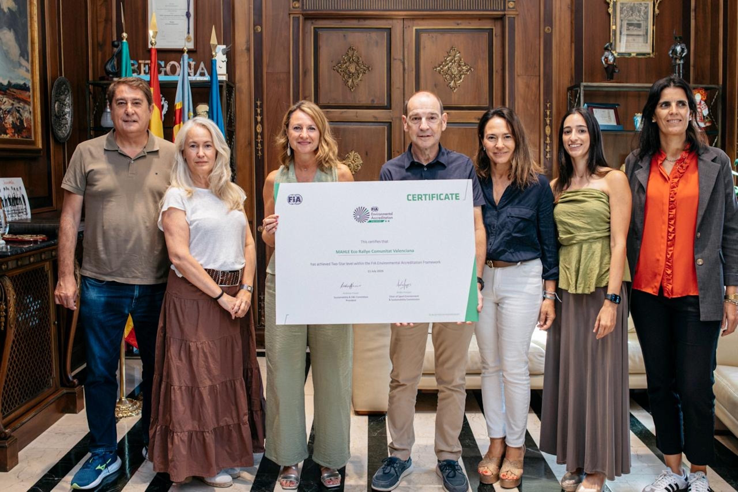 El MAHLE Eco Rallye Comunitat Valenciana logra la segunda estrella medioambiental de la FIA El MAHLE Eco Rallye Comunitat Valenciana logra la segunda estrella medioambiental de la FIA