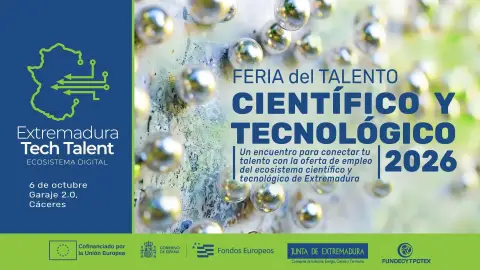 La Feria 'Extremadura Tech Talent' mostrará el 6 de octubre en Cáceres oportunidades de empleo científico en la región La Feria 'Extremadura Tech Talent' mostrará el 6 de octubre en Cáceres oportunidades de empleo científico en la región