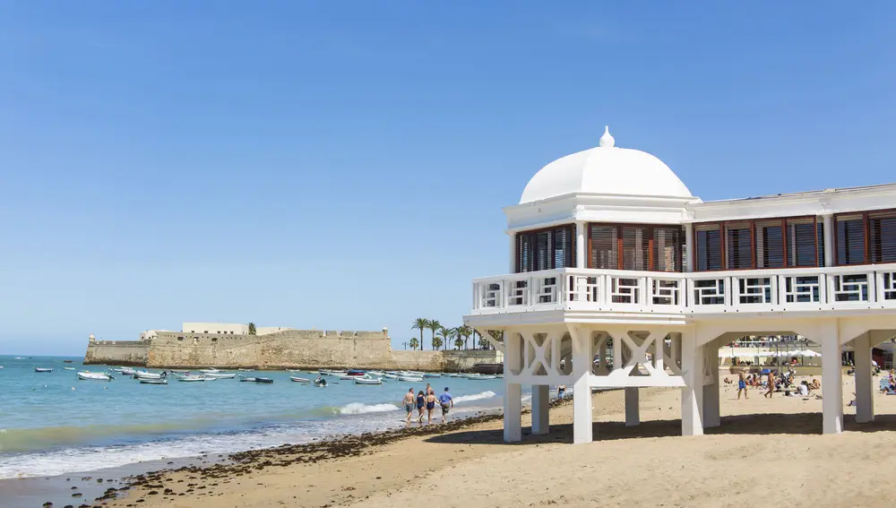 La Caleta, en Cádiz. La Caleta, en Cádiz.