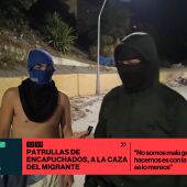 Patrullas de encapuchados en Ceuta