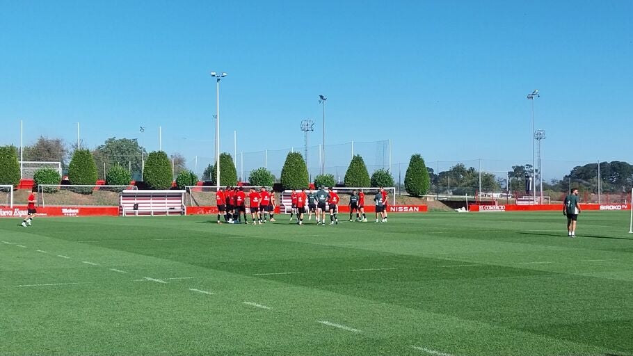 Entrenamiento esta ma&ntilde;ana en Mareo