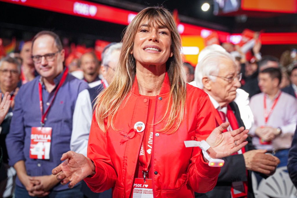 Imagen de archivo de Begoña Gómez en un acto del PSOE. Imagen de archivo de Begoña Gómez en un acto del PSOE.