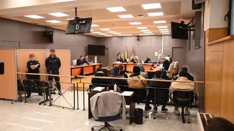 Primera sesión del juicio a once personas acusadas de una agresión homófoba en Basauri Primera sesión del juicio a once personas acusadas de una agresión homófoba en Basauri