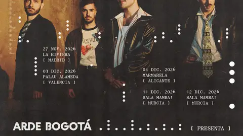 Cuenta atrás para la venta de entradas físicas en Málaga de Hervideros Gira Vibra Mahou, la vuelta de Arde Bogotá a las salas Cuenta atrás para la venta de entradas físicas en Málaga de Hervideros Gira Vibra Mahou, la vuelta de Arde Bogotá a las salas