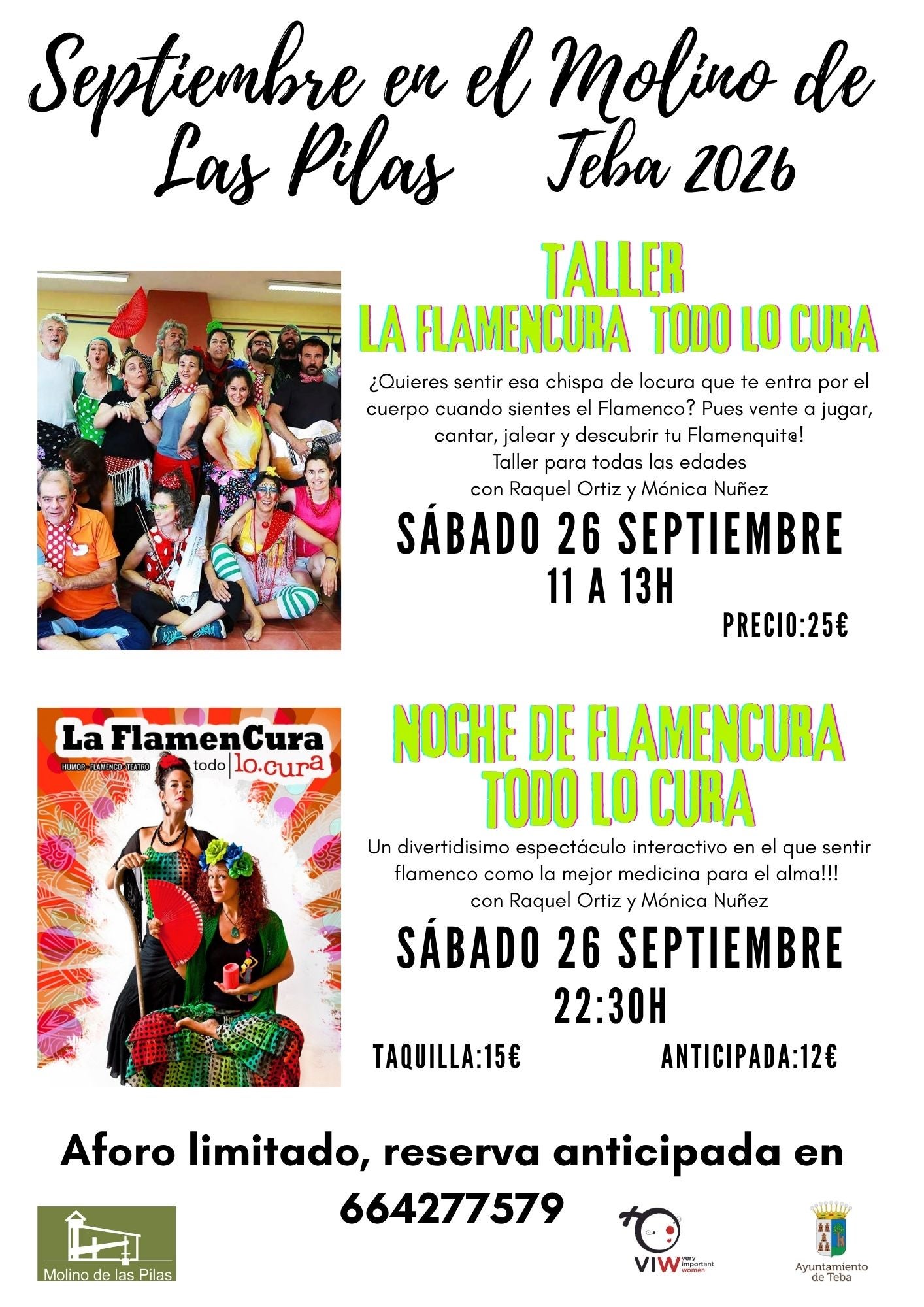 Teba presenta el taller participativo “La Flamencura Todo Lo-Cura”, impartido por Raquel Ortiz y Mónica Núñez Teba presenta el taller participativo “La Flamencura Todo Lo-Cura”, impartido por Raquel Ortiz y Mónica Núñez