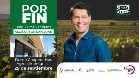 Por fin, de Jaime Cantizano, viaja al centro de las cooperativas españolas con motivo de la celebración de la VIII Fiesta de la Vendimia. Por fin, de Jaime Cantizano, viaja al centro de las cooperativas españolas con motivo de la celebración de la VIII Fiesta de la Vendimia.