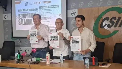 Los sindicatos mantienen las movilizaciones para la equiparación salarial tras la reunión "informal" con la Junta Los sindicatos mantienen las movilizaciones para la equiparación salarial tras la reunión "informal" con la Junta