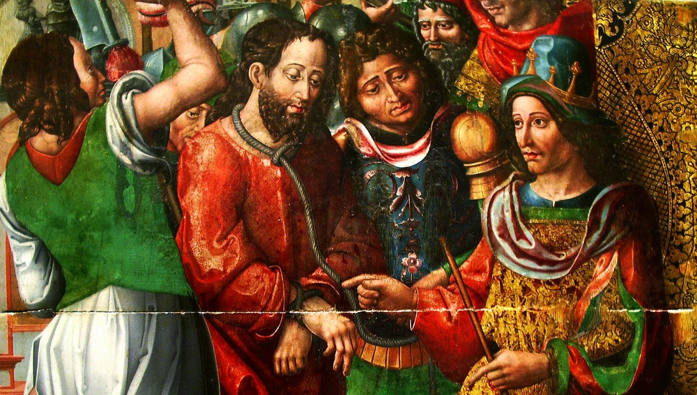 Cristo ante Herodes, Maestro de Sijena Cristo ante Herodes, Maestro de Sijena