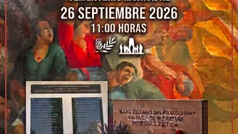 Valencia de Alcántara acoge el próximo Sábado un acto cívico de memoria y homenaje a las víctimas de la Mina Terría Valencia de Alcántara acoge el próximo Sábado un acto cívico de memoria y homenaje a las víctimas de la Mina Terría