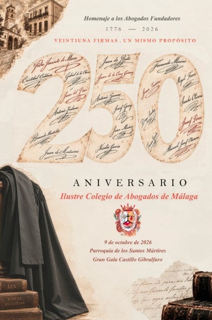 250 años después, la Abogacía de Málaga regresa al origen de su historia 250 años después, la Abogacía de Málaga regresa al origen de su historia