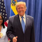 Delcy Rodríguez y Trump tras su reunión a puerta cerrada en Nueva York. Delcy Rodríguez y Trump tras su reunión a puerta cerrada en Nueva York.