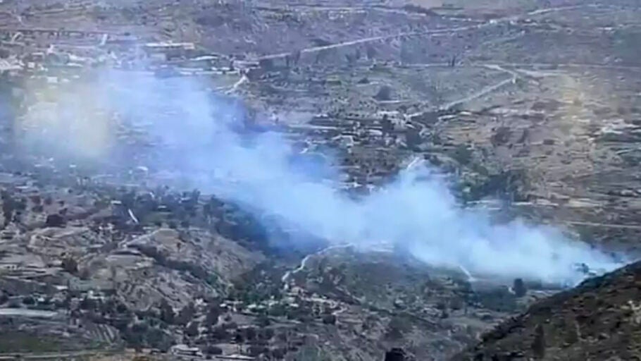Incendio en Santa Luc&iacute;a de Tirajana 