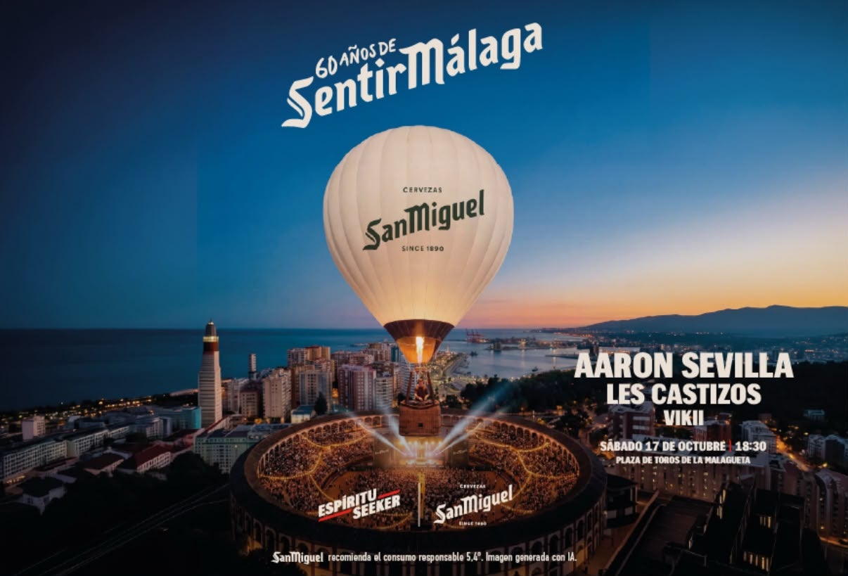 San Miguel eleva la celebración de sus 60 años en Málaga: un globo aerostático y un DJ Set de altura San Miguel eleva la celebración de sus 60 años en Málaga: un globo aerostático y un DJ Set de altura