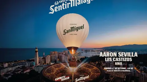 San Miguel eleva la celebración de sus 60 años en Málaga: un globo aerostático y un DJ Set de altura San Miguel eleva la celebración de sus 60 años en Málaga: un globo aerostático y un DJ Set de altura