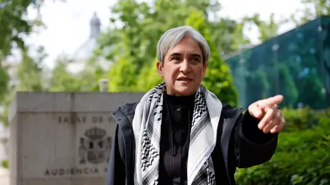 La exalcaldesa de Barcelona Ada Colau, miembro de la Freedom Flotilla, comparece ante los medios en Madrid . La exalcaldesa de Barcelona Ada Colau, miembro de la Freedom Flotilla, comparece ante los medios en Madrid .