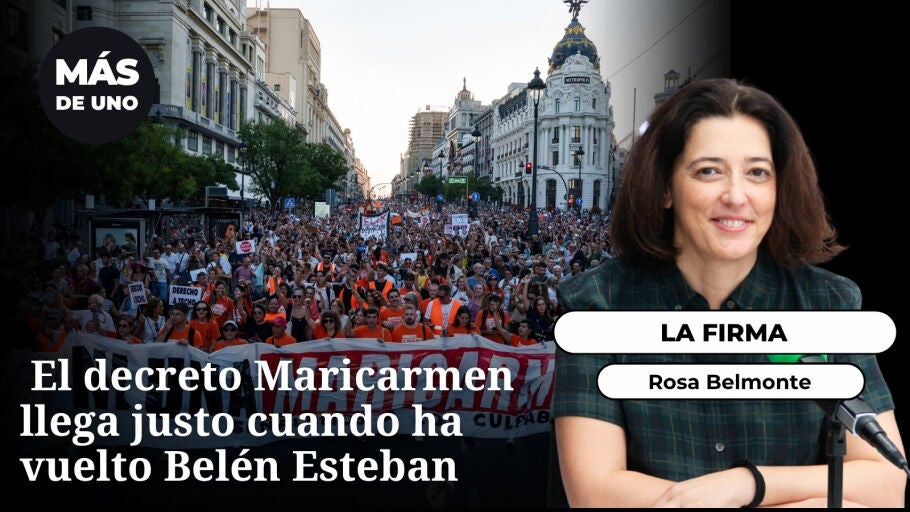 Los lunes, Belmonte: El decreto Maricarmen llega justo cuando ha vuelto Bel&eacute;n Esteban