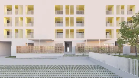 Imagen de las viviendas públicas de alquiler que el Ibavi construirá en Llucmajor. Imagen de las viviendas públicas de alquiler que el Ibavi construirá en Llucmajor.