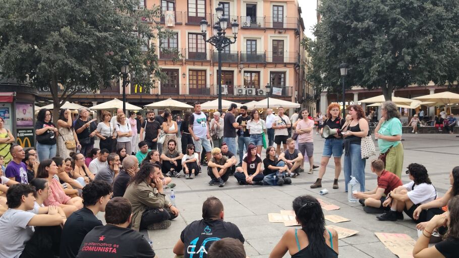 Una de las &uacute;ltimas concentraciones reclamando viviendas dignas en los barrios. 