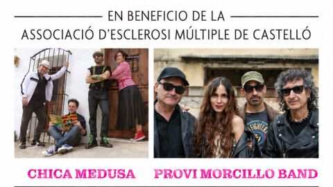 Chica Medusa y Provi Morcillo Band protagonizan un concierto solidario a beneficio de AEMC