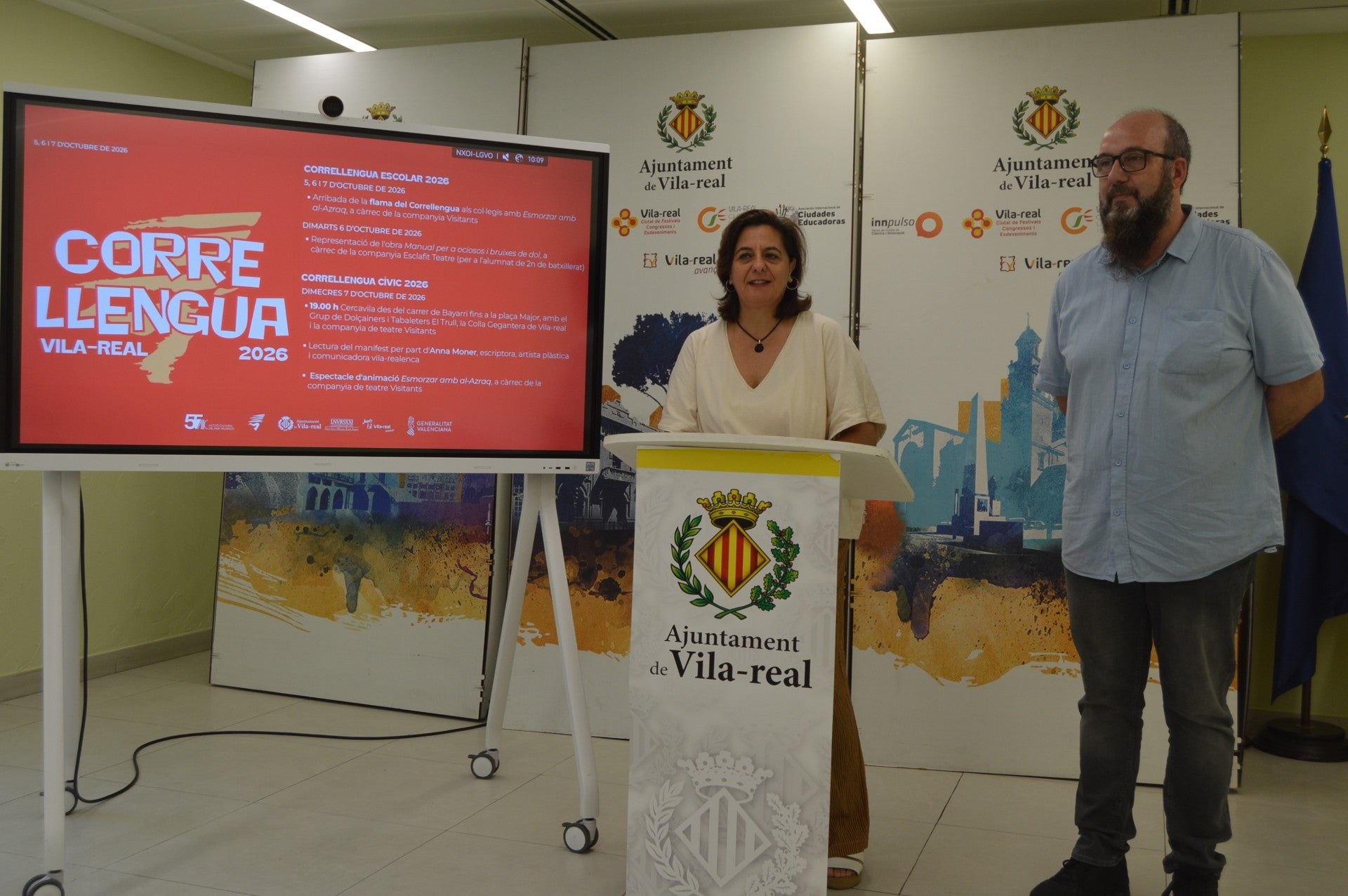 Vila-real celebra el Correllengua con actividades escolares y cívicas los días 5,6 y 7 de octubre Vila-real celebra el Correllengua con actividades escolares y cívicas los días 5,6 y 7 de octubre