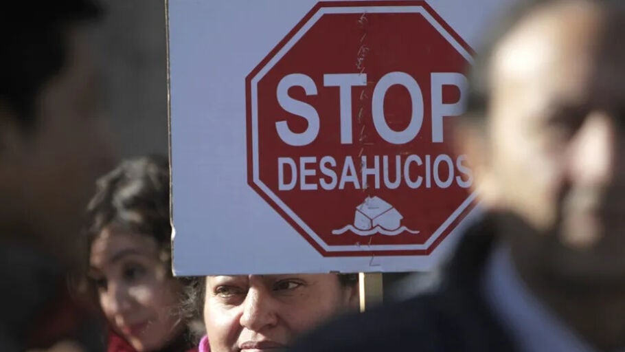 Imagen de archivo de una protesta contra los desahucios
