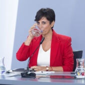 Isabel Rodríguez durante la rueda de prensa posterior al Consejo de Ministros, a 29 de septiembre de 2026.