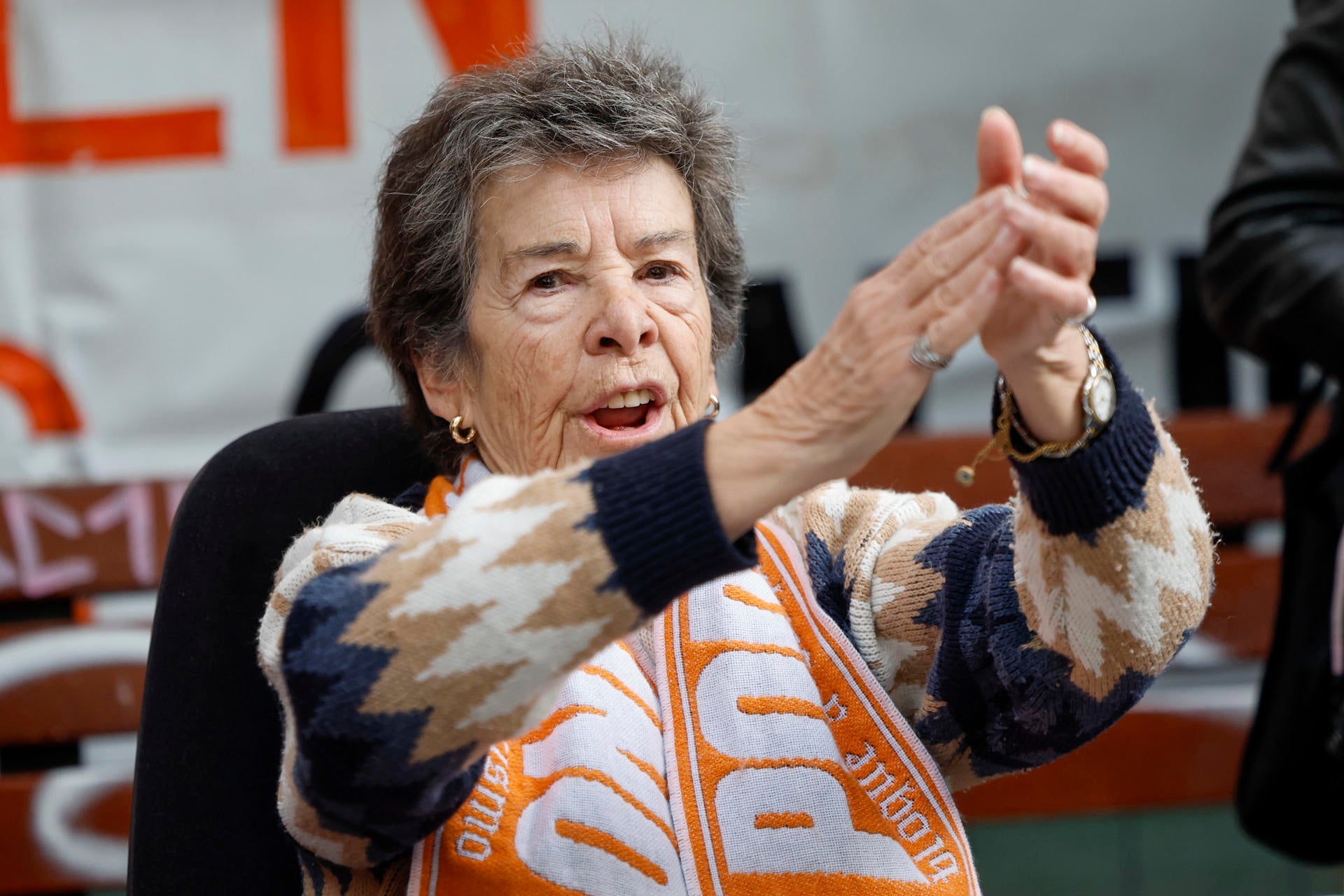 Maricarmen, la mujer de 87 años que fue desahuciada de su vivienda de Madrid el pasado miércoles, en una imagen de archivo. Maricarmen, la mujer de 87 años que fue desahuciada de su vivienda de Madrid el pasado miércoles, en una imagen de archivo.