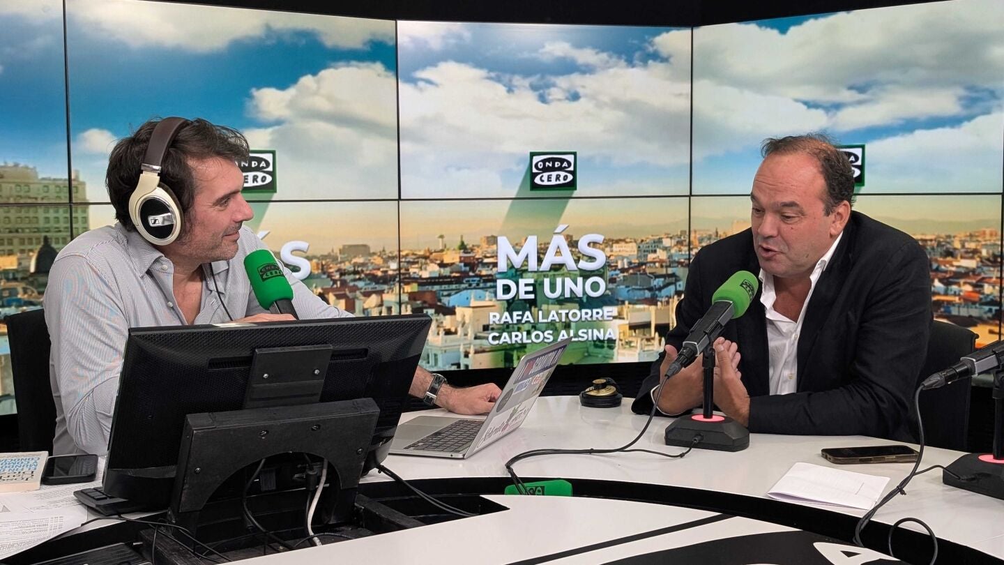 Jos&eacute; Carlos D&iacute;ez con Rafa Latorre en una entrevista 