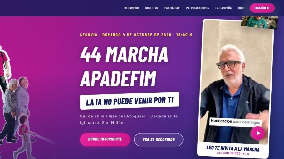 Apadefim conf&iacute;a en alcanzar los 3.000 inscritos en la 44&ordf; Marcha que regresa este domingo a Segovia