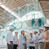 Visita a las obras del Mercado Central de Castellón Visita a las obras del Mercado Central de Castellón