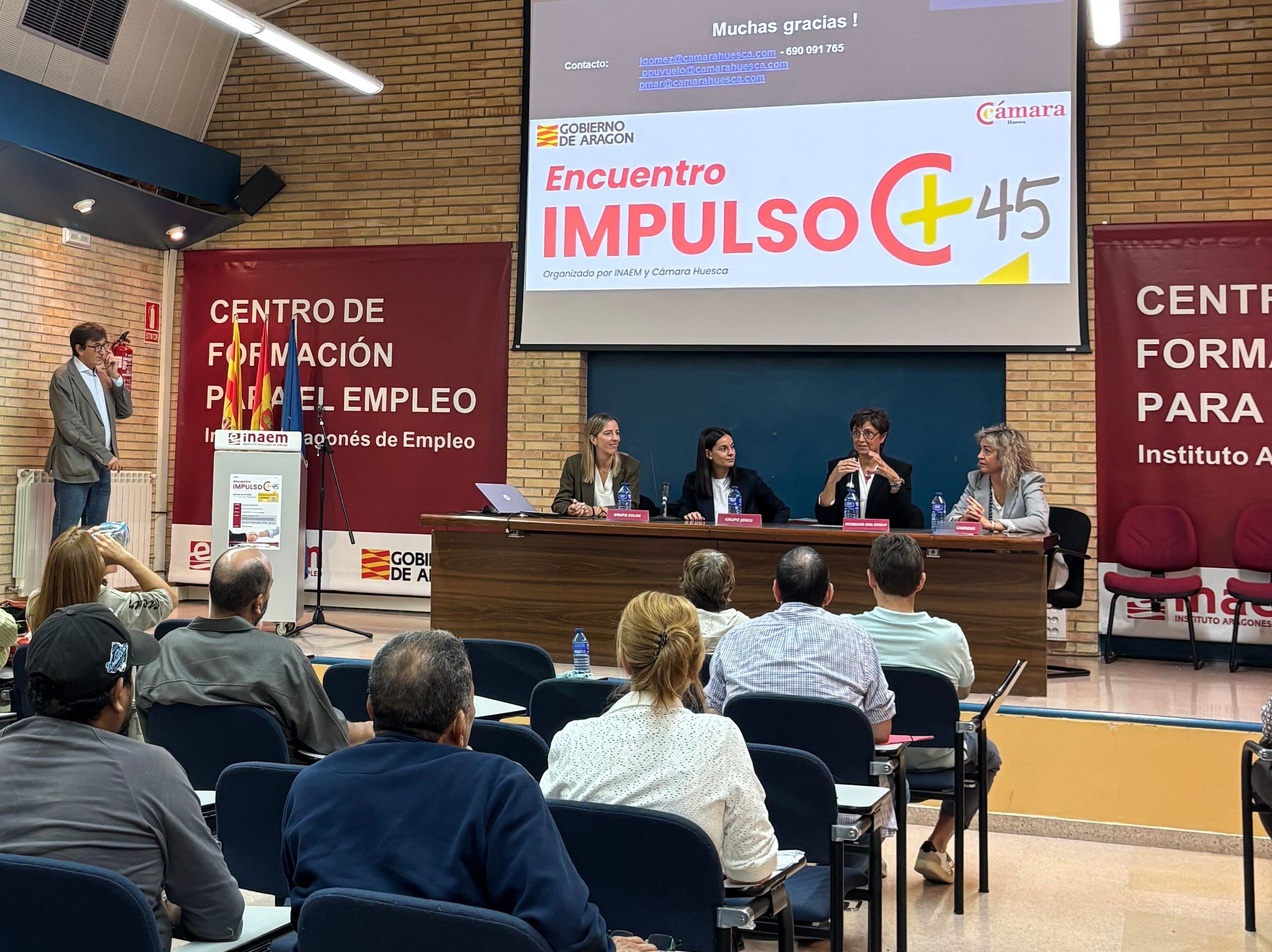 Encuentro con empresas en Huesca para impulsar su incorporación al empleo de mayores de 45 años Encuentro con empresas en Huesca para impulsar su incorporación al empleo de mayores de 45 años