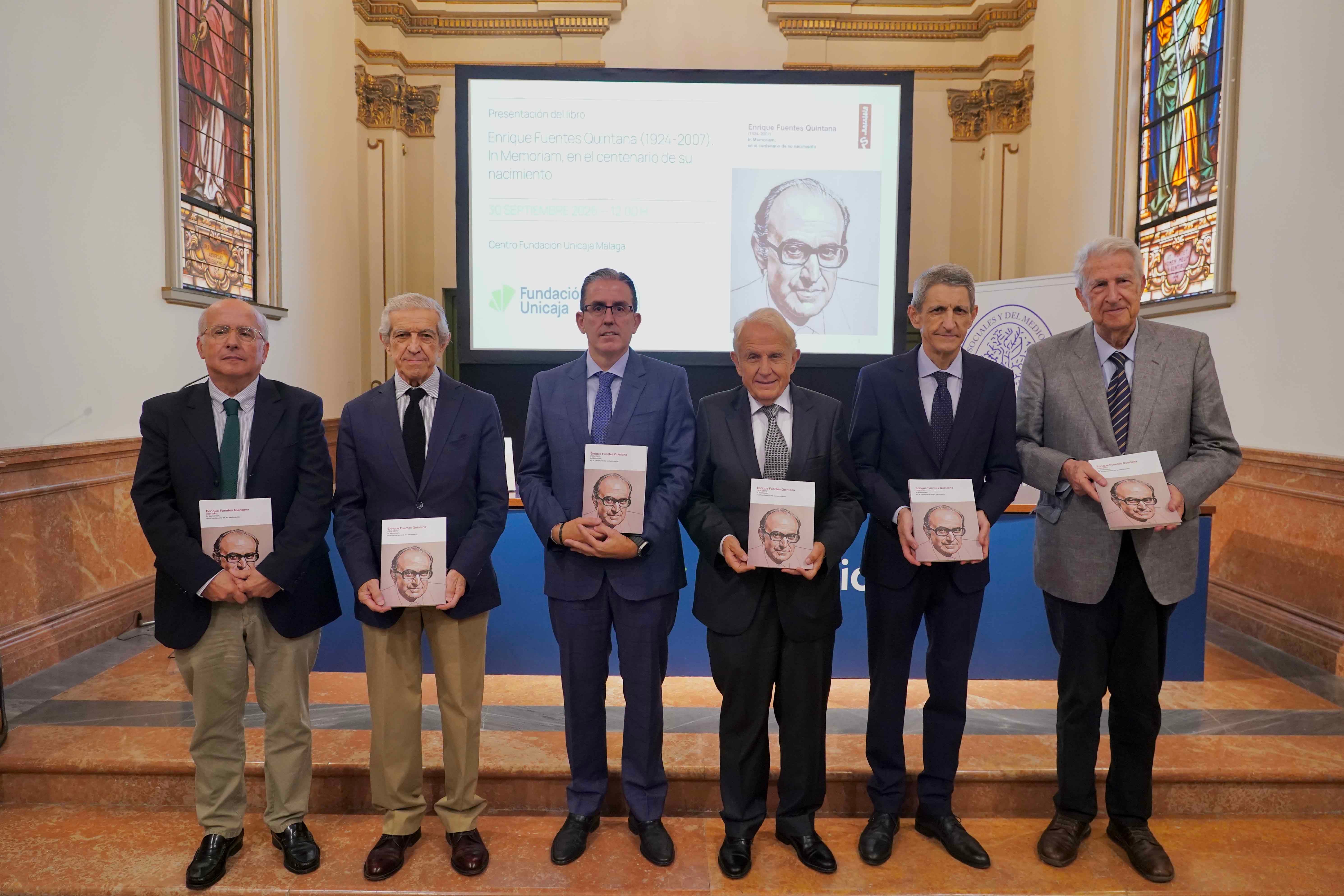Fundación Unicaja homenajea al economista Enrique Fuentes Quintana con un libro sobre su pensamiento Fundación Unicaja homenajea al economista Enrique Fuentes Quintana con un libro sobre su pensamiento