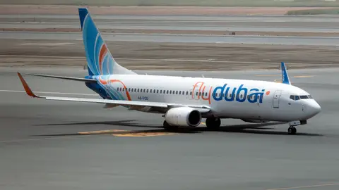 Un Boeing 737-800 de la aerolínea Flydubai Un Boeing 737-800 de la aerolínea Flydubai