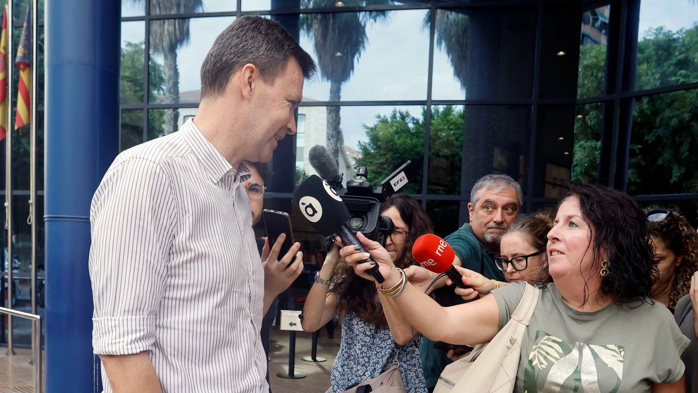 Toni Gallego a la salida de los juzgados Toni Gallego a la salida de los juzgados