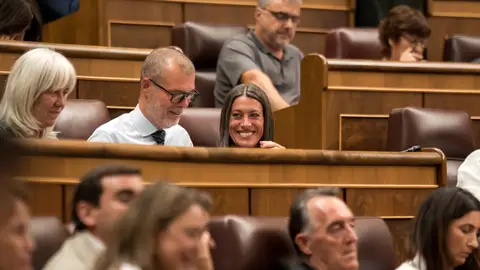 La portavoz de Junts en el Congreso, Miriam Nogueras, durante una sesión de control al Gobierno La portavoz de Junts en el Congreso, Miriam Nogueras, durante una sesión de control al Gobierno