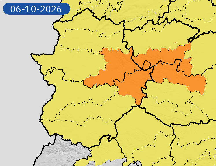 Alerta naranja por lluvias y tormentas este martes en La Siberia y Villuercas y Montánchez, será amarilla para el resto de la región Alerta naranja por lluvias y tormentas este martes en La Siberia y Villuercas y Montánchez, será amarilla para el resto de la región