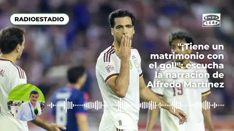 Mikel Merino celebra uno de los dos goles contra Croacia Mikel Merino celebra uno de los dos goles contra Croacia
