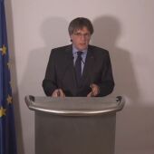 Declaración de Carles Puigdemont desde Waterloo tras levantar el Supremo su orden de detención