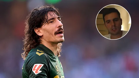 Montaje de Héctor Bellerín y el vídeo del youtuber Iñaki Angulo.