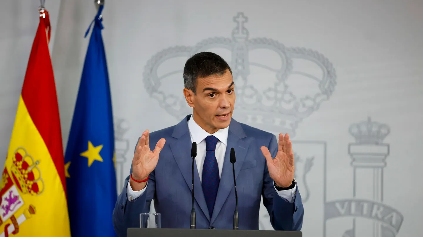 Pedro Sánchez, durante la rueda de prensa posterior al Consejo de Ministros Pedro Sánchez, durante la rueda de prensa posterior al Consejo de Ministros