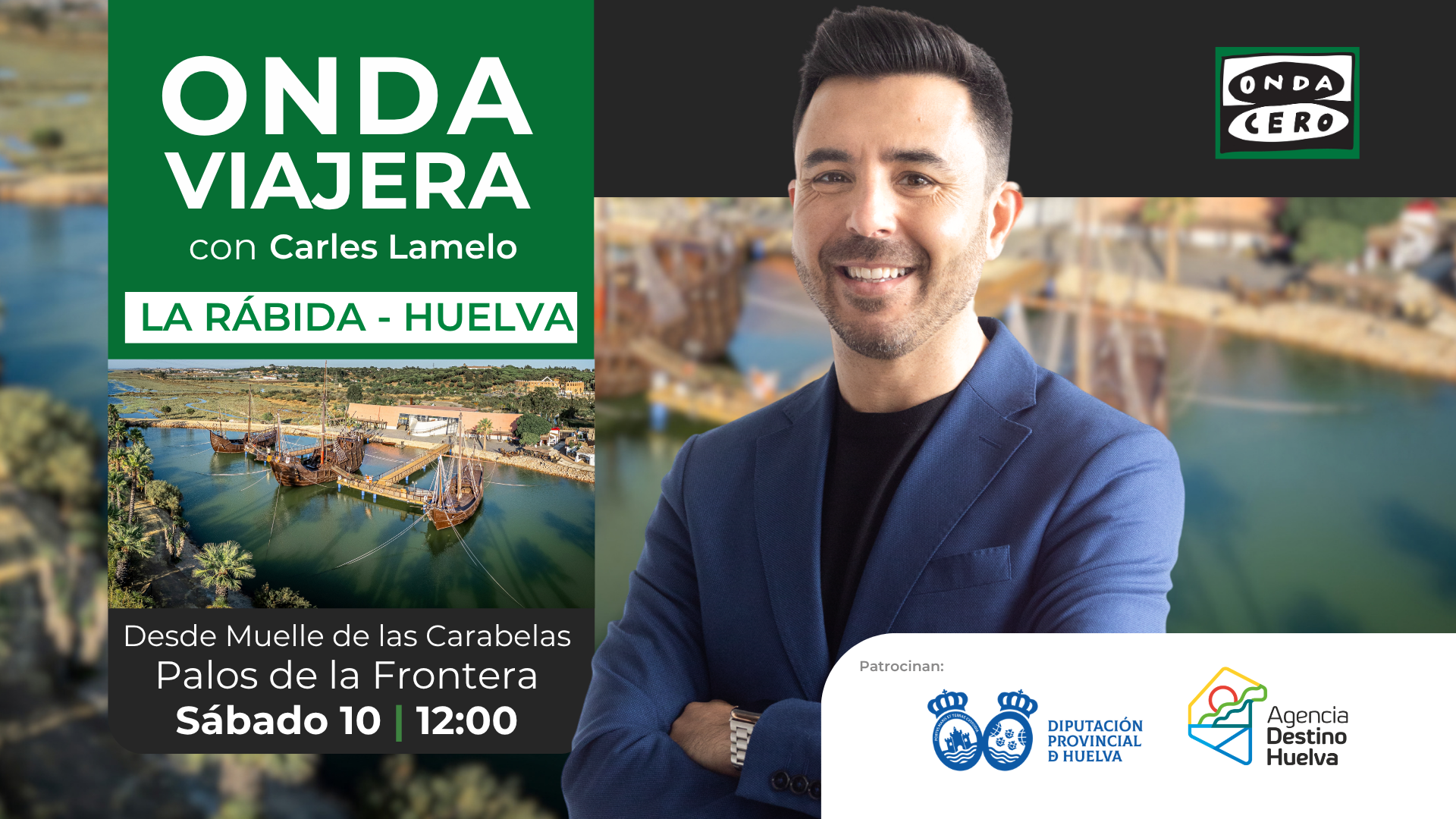 'Onda viajera' descubre los tesoros de Huelva desde el Muelle de las Carabelas 'Onda viajera' descubre los tesoros de Huelva desde el Muelle de las Carabelas
