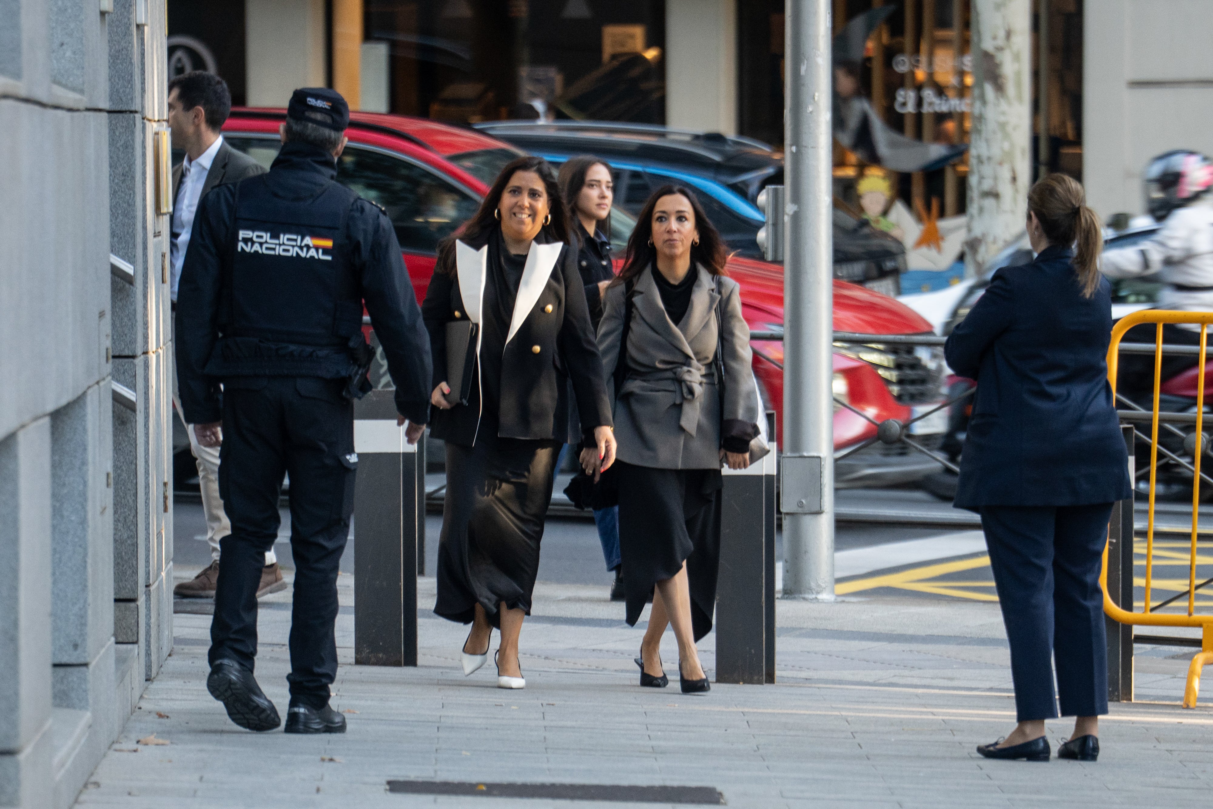 La jueza Biedma, a su llegada a la Audiencia Nacional La jueza Biedma, a su llegada a la Audiencia Nacional