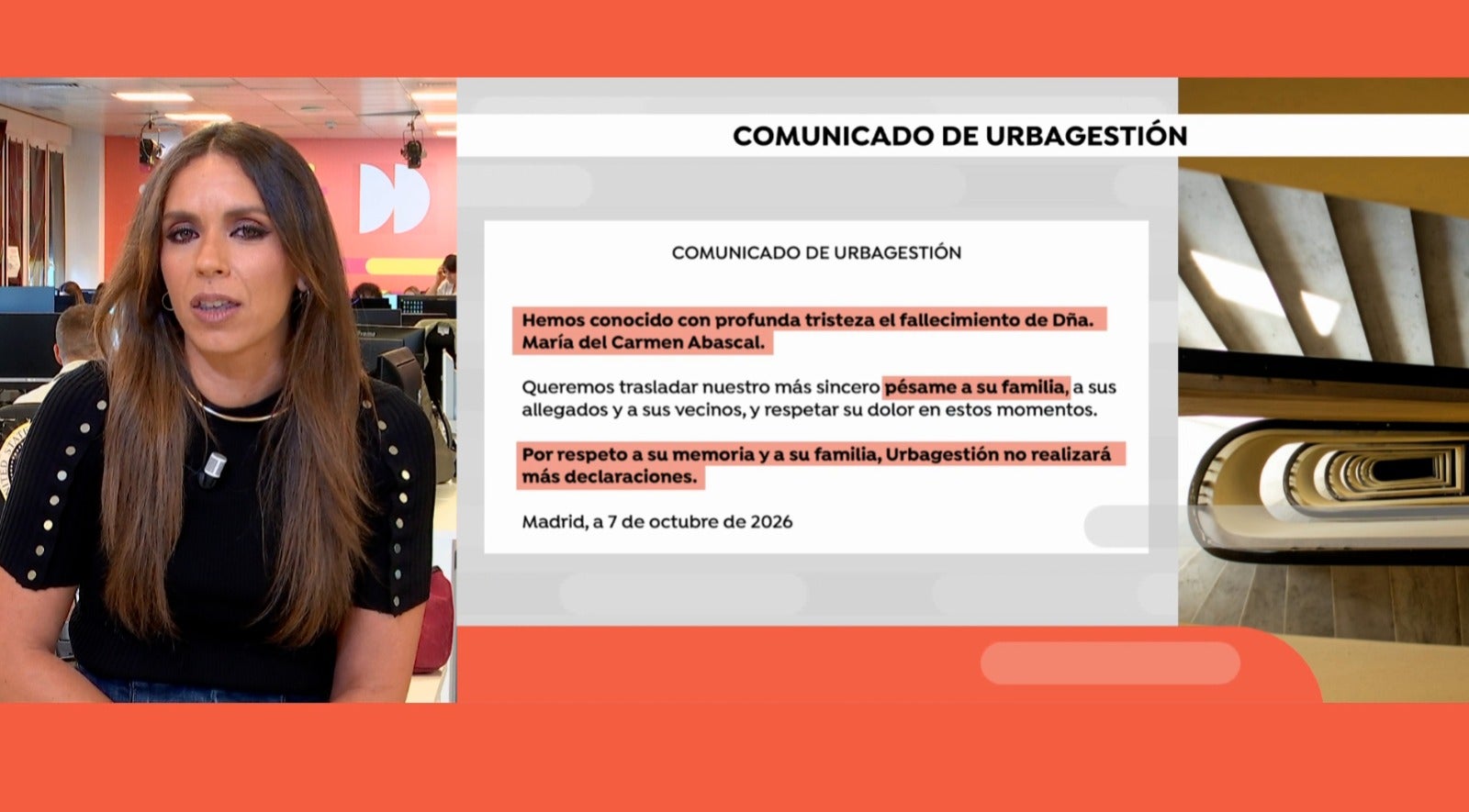 La reacción de Urbagestión tras la muerte de Maricarmen: "Pensábamos que estaba mejor, una pena" La reacción de Urbagestión tras la muerte de Maricarmen: "Pensábamos que estaba mejor, una pena"