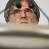 El presidente de Junts per Catalunya, Carles Puigdemont,