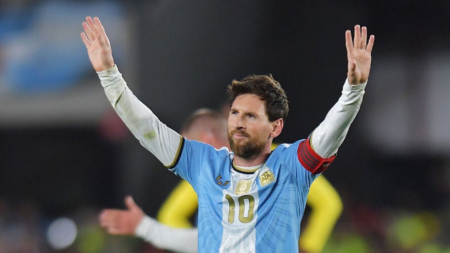 Leo Messi en su despedida con la selecci&oacute;n argentina